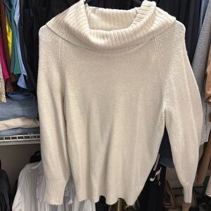 Banana Republic Cozy Cream Cowl Neck Sweater